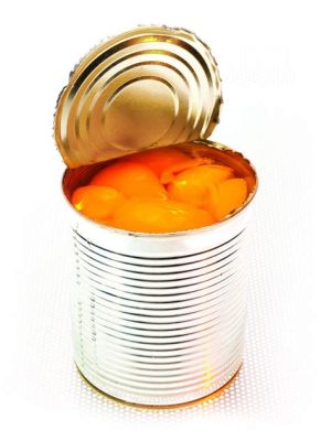 Is it safe to heat canned food in the can, or should we consider the possibility of the can turning into a spaceship?